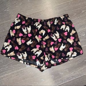 PINK Dogs and Hearts Sleep Boxers